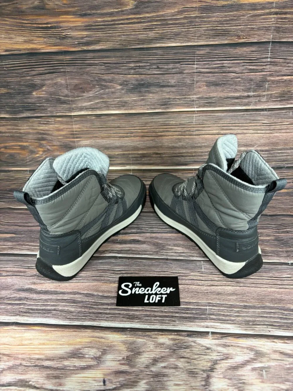 Sorel Whitney II‎ Short Lace Waterproof Gray Boots Women's Size 6